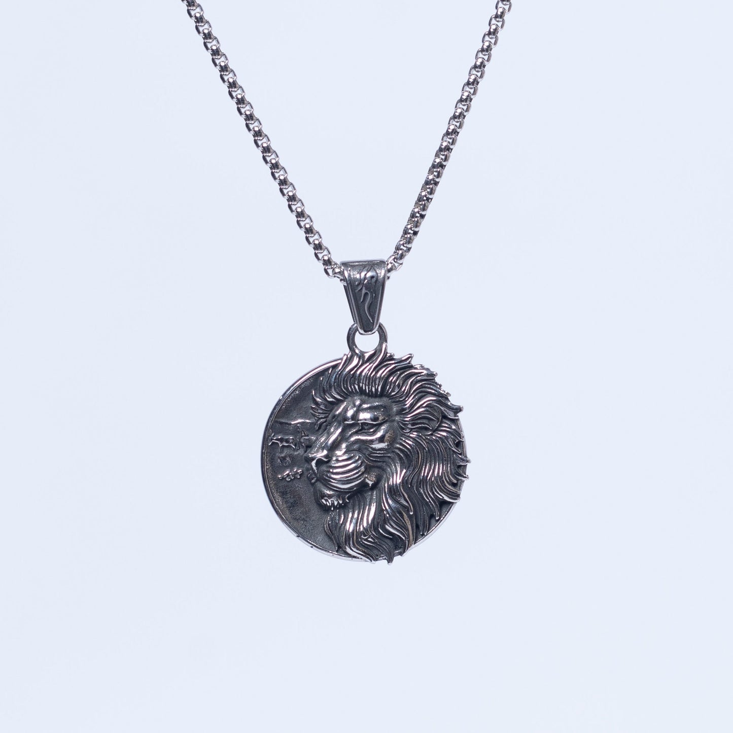Lion pendant & chain.
