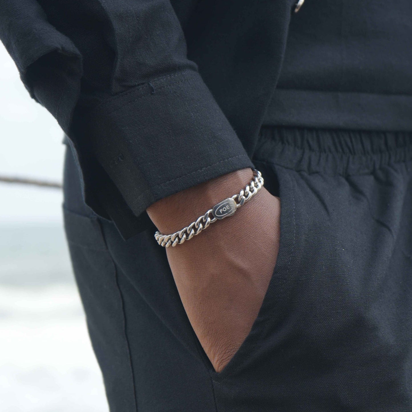 Cuban Bracelet (Silver) 8mm