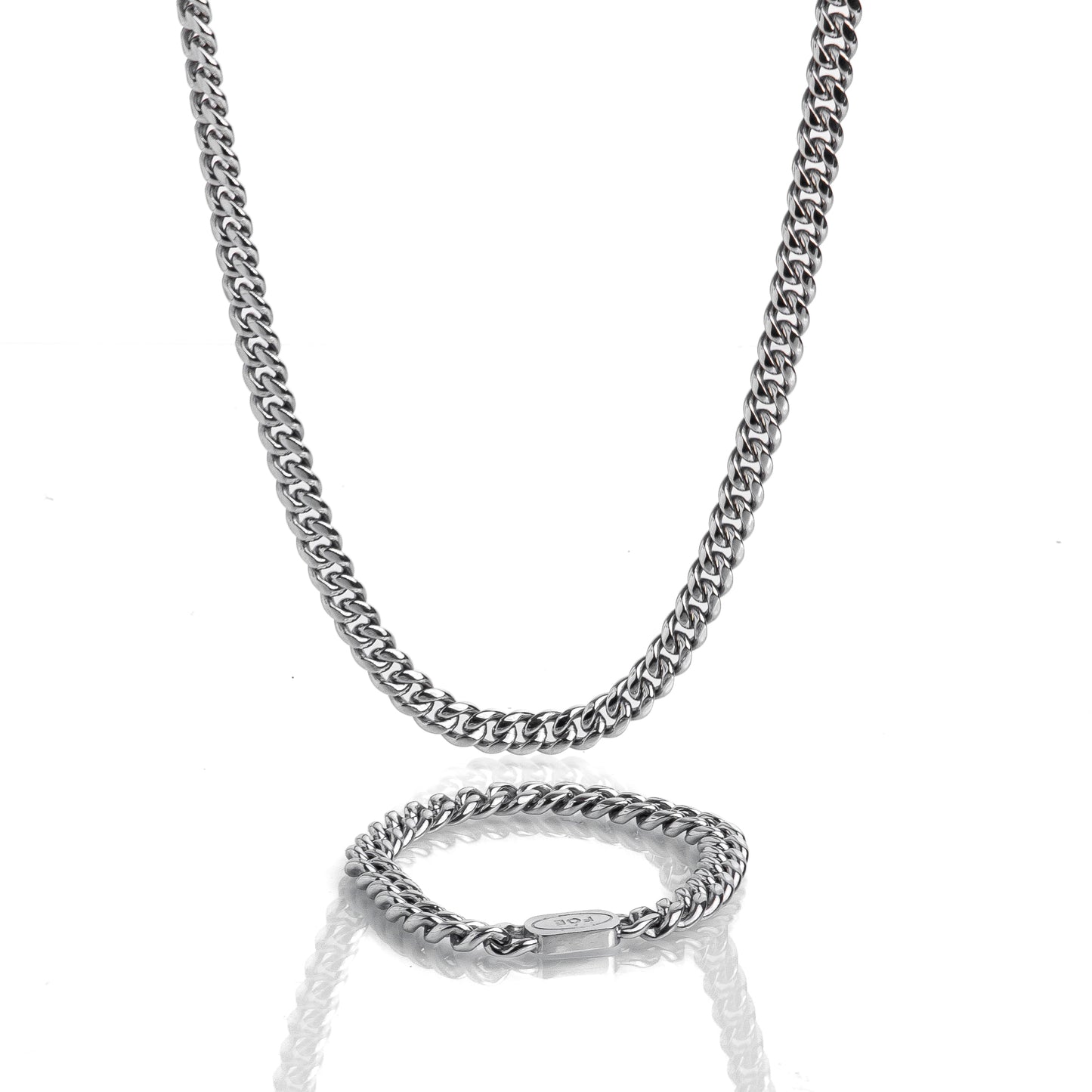 Cuban 8mm set (Silver)