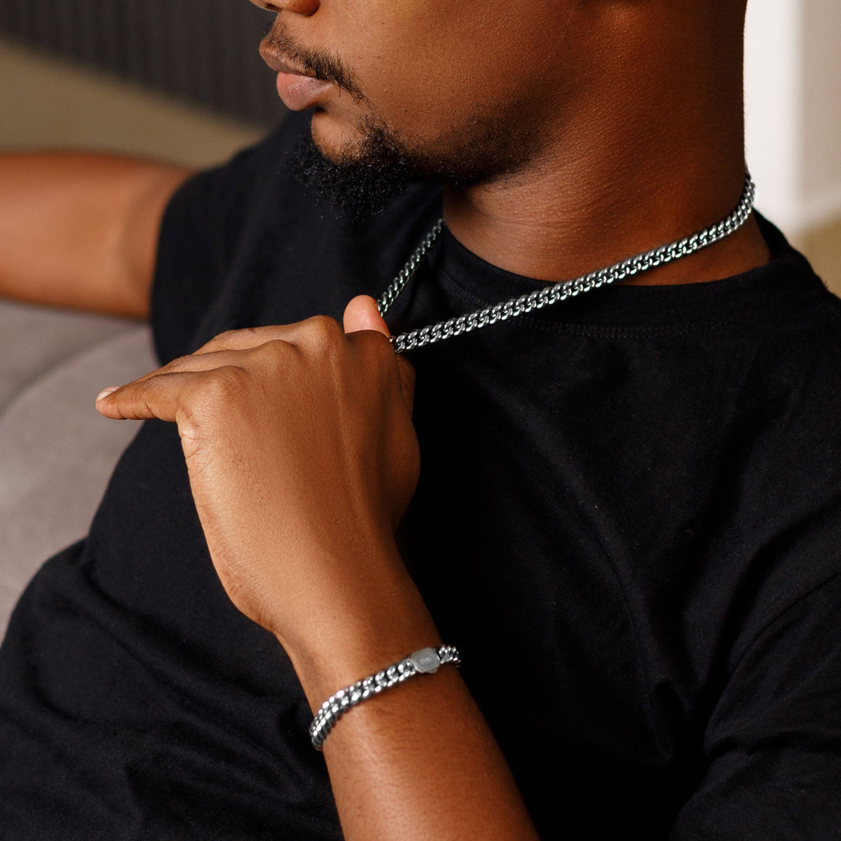 Cuban 8mm set (Silver)