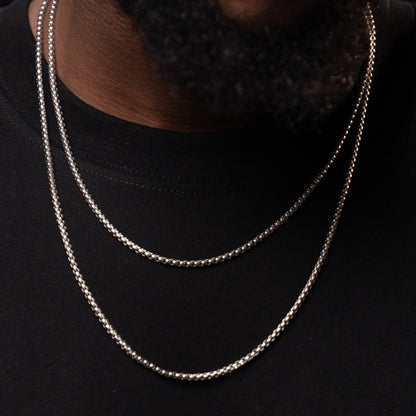 Box chain (Silver) 3mm