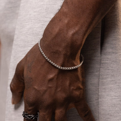 Wheat bracelet (Silver) 3mm