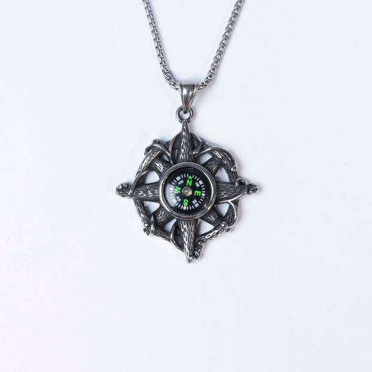 Compass pendant & chain.