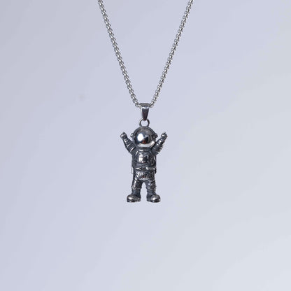 Astronaut pendant & chain.