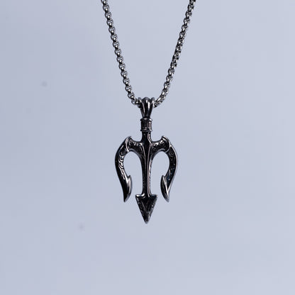 Trident pendant & chain.