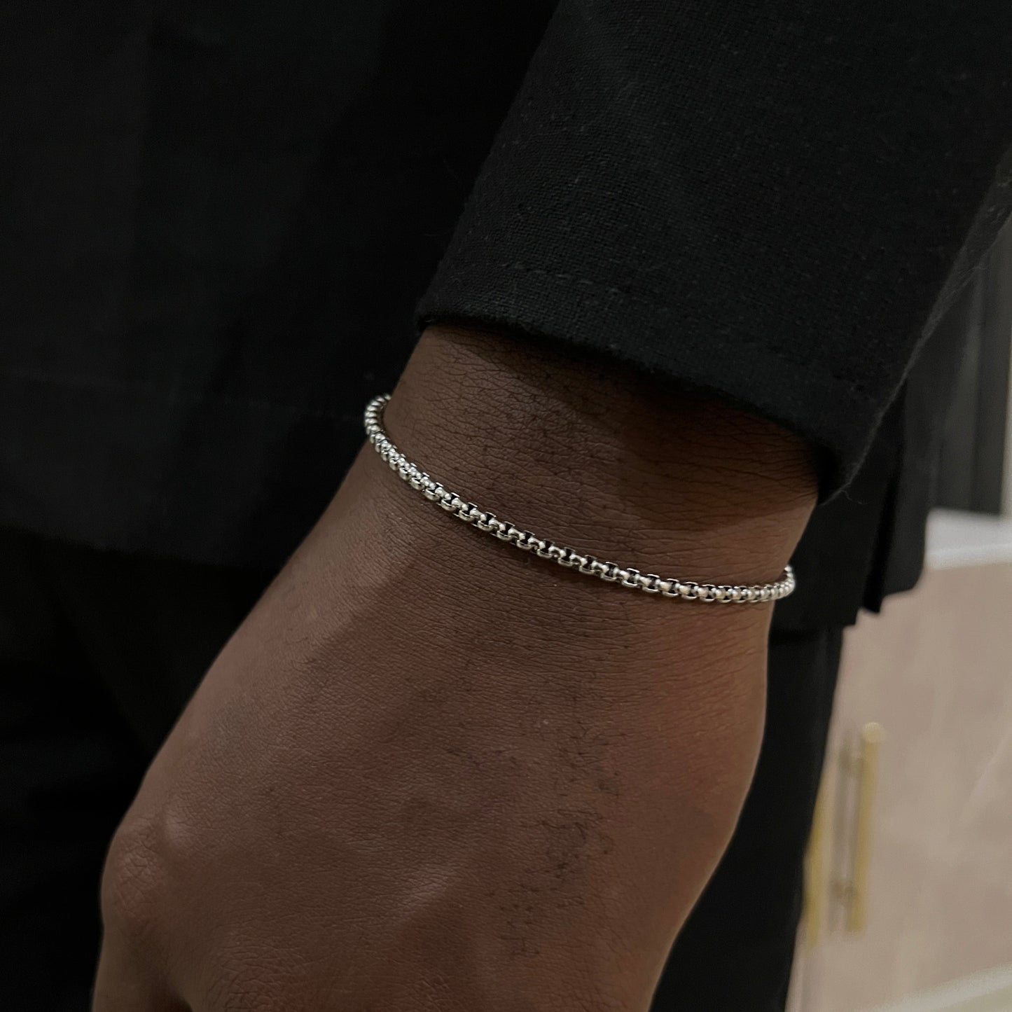 Box bracelet (Silver) 3mm