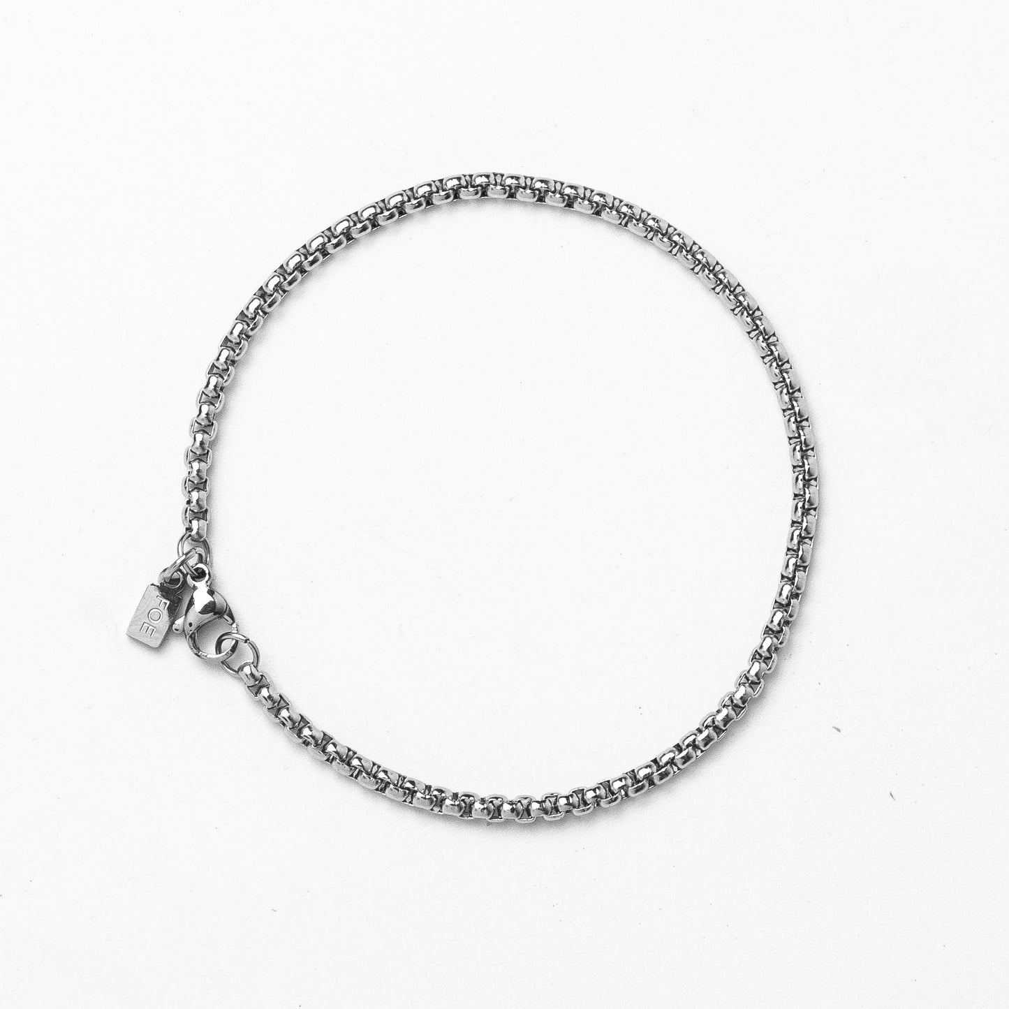 Box bracelet (Silver) 3mm