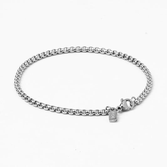 Box bracelet (Silver) 3mm