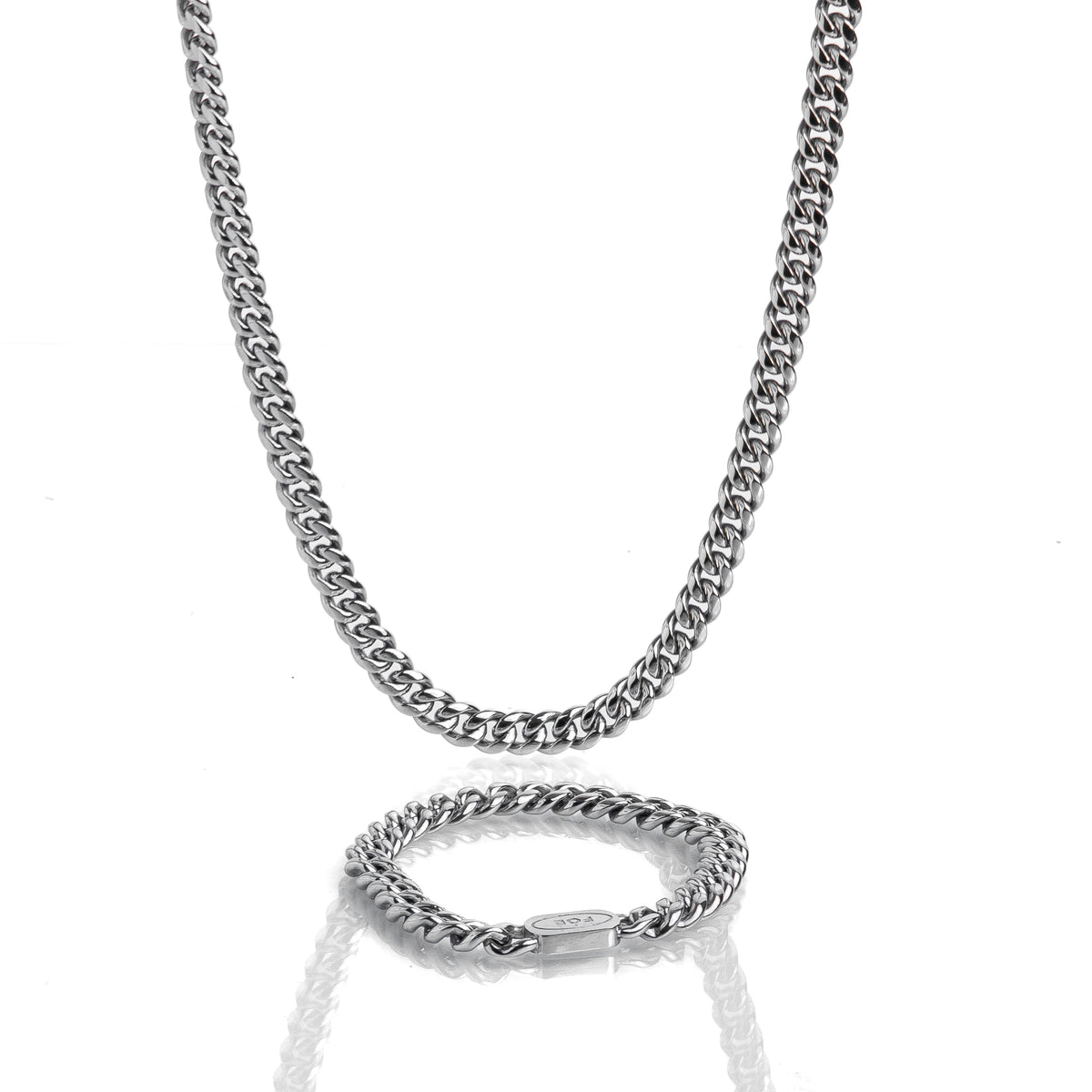 Cuban 8mm set (Silver)