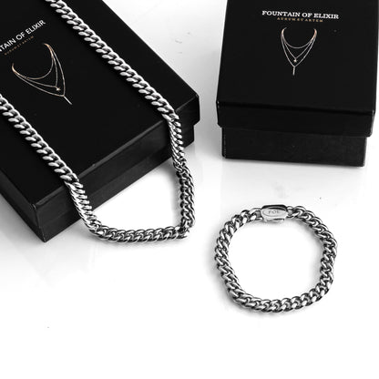 Cuban 8mm set (Silver)