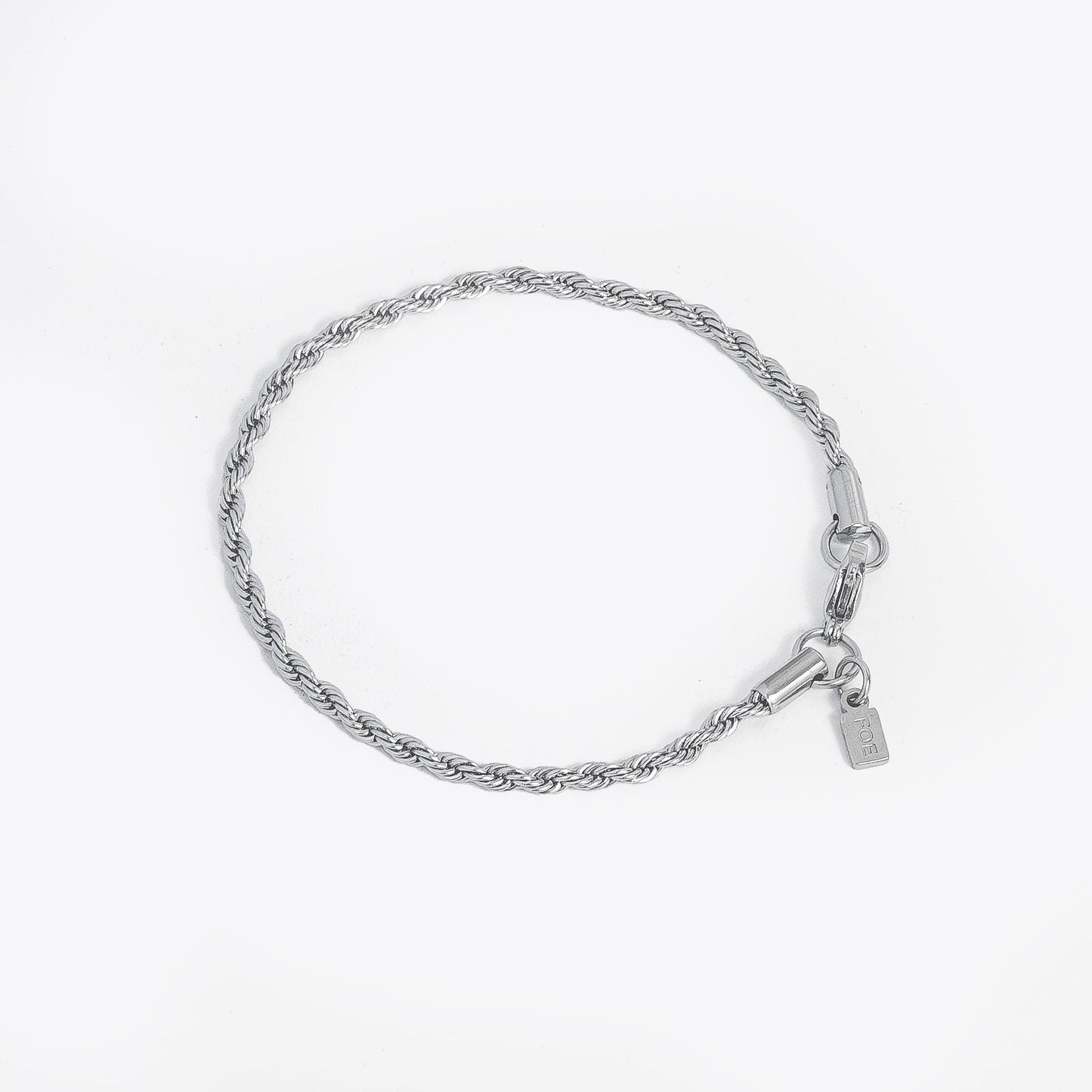 Rope bracelet (Silver) 3mm
