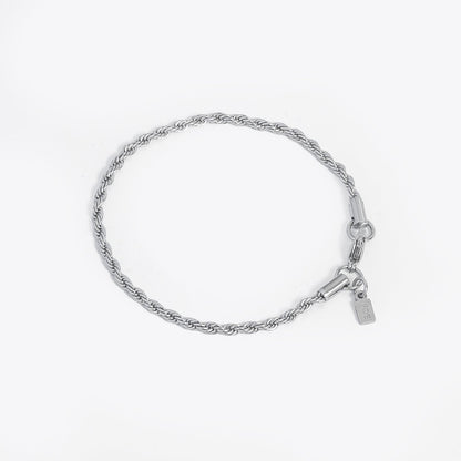 Rope bracelet (Silver) 3mm