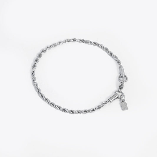 Rope bracelet (Silver) 3mm