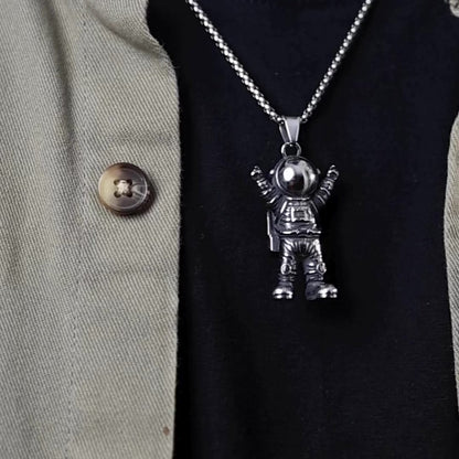 Astronaut pendant & chain.