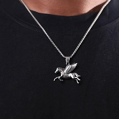 Pegasus pendant & chain.